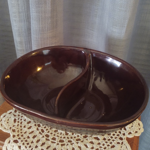 Vintage MAR-CREST Ovenproof Stoneware Pottery Bowl, Daisy Dot Pattern - Picture 7 of 11